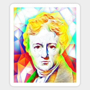 Charles Lamb Colourful Portrait | Charles Lamb Artwork 11 Magnet